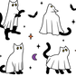 Ghost Cat Glass Cups
