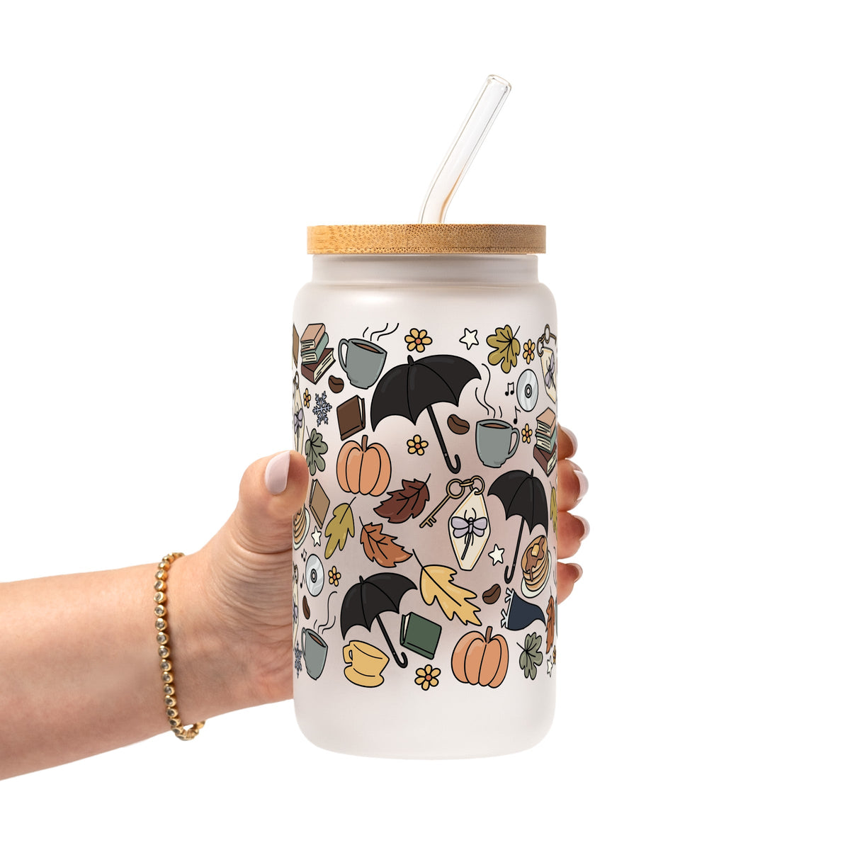 Fall Girls Glass Cups