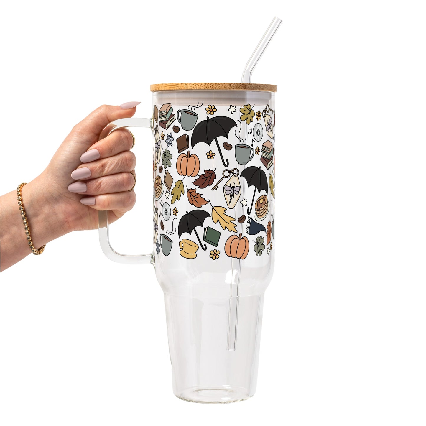 Fall Girls Glass Cups
