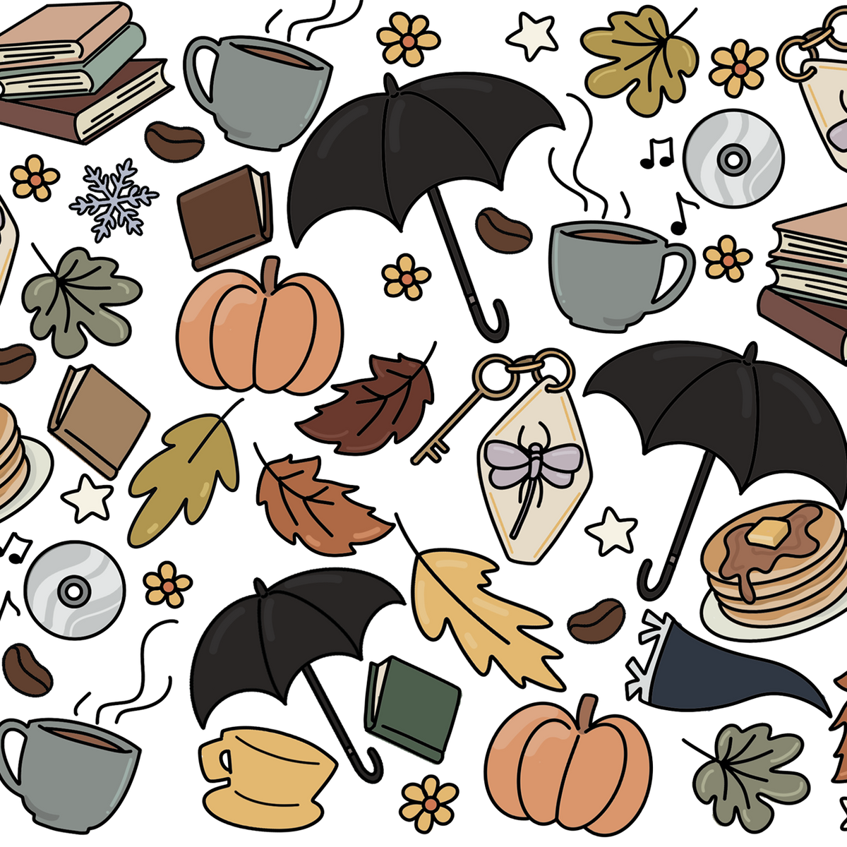 Fall Girls Glass Cups