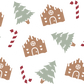 Gingerbread House Christmas Glass Cups