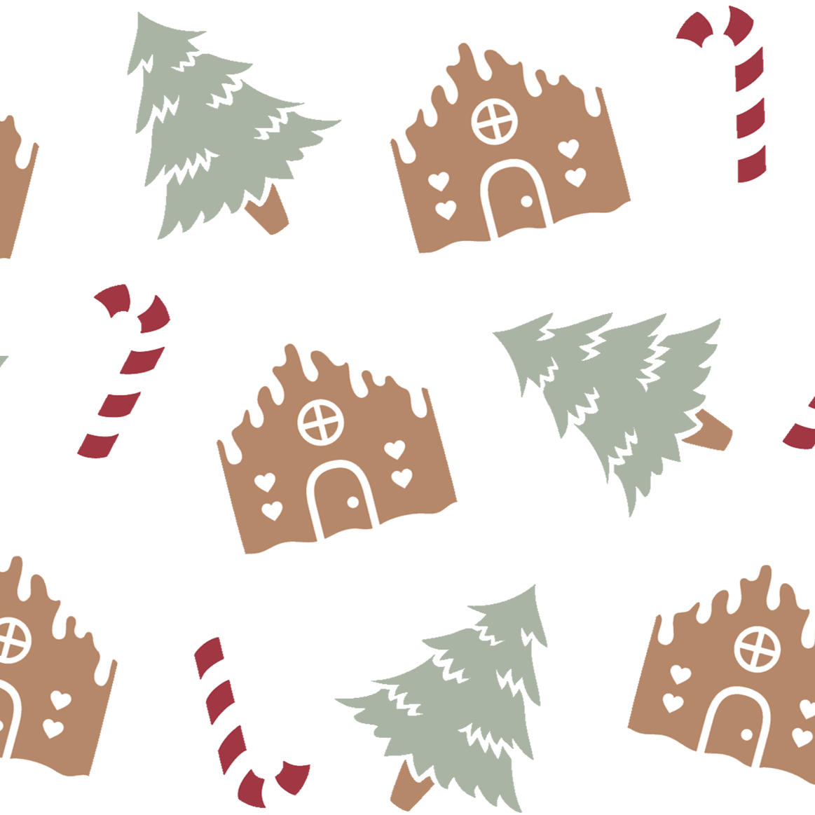 Gingerbread House Christmas Glass Cups