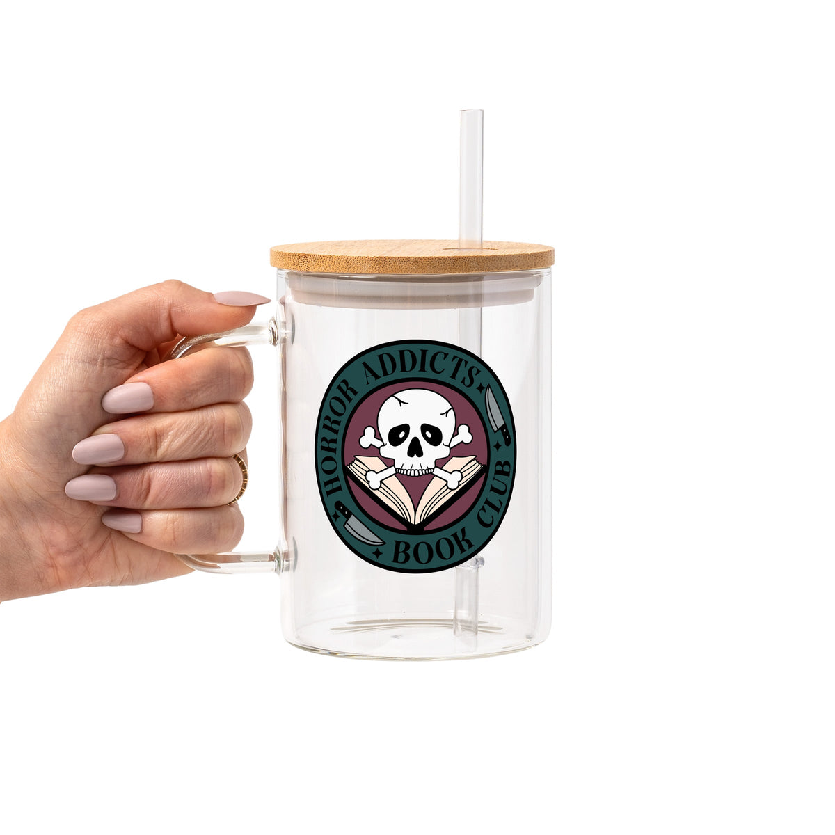 Horror Addicts Book Club Glass Cups