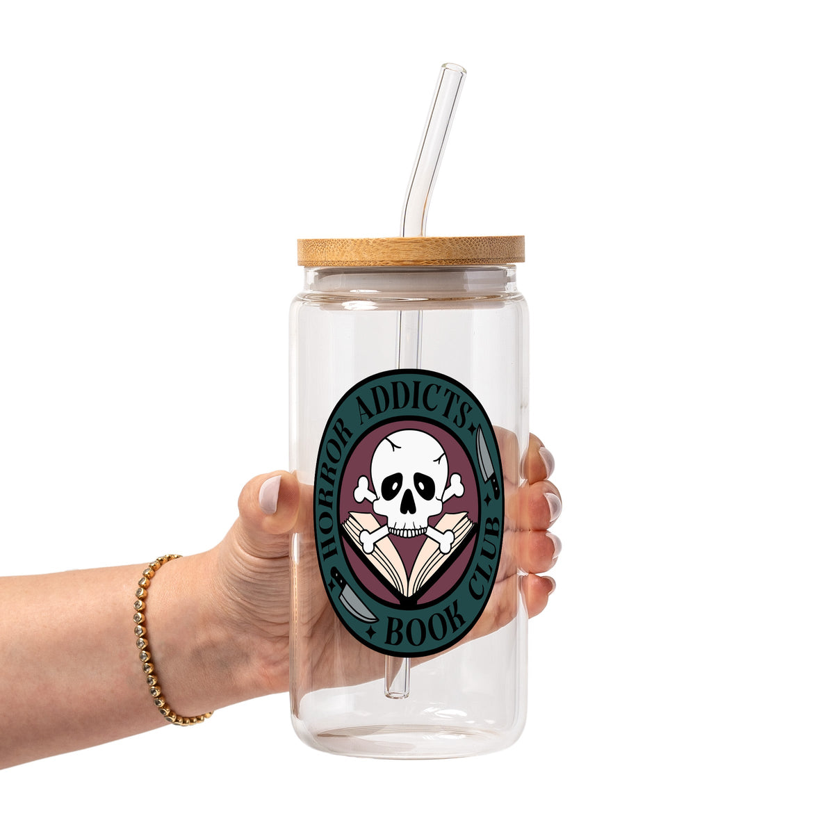 Horror Addicts Book Club Glass Cups