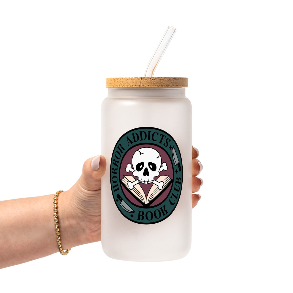 Horror Addicts Book Club Glass Cups