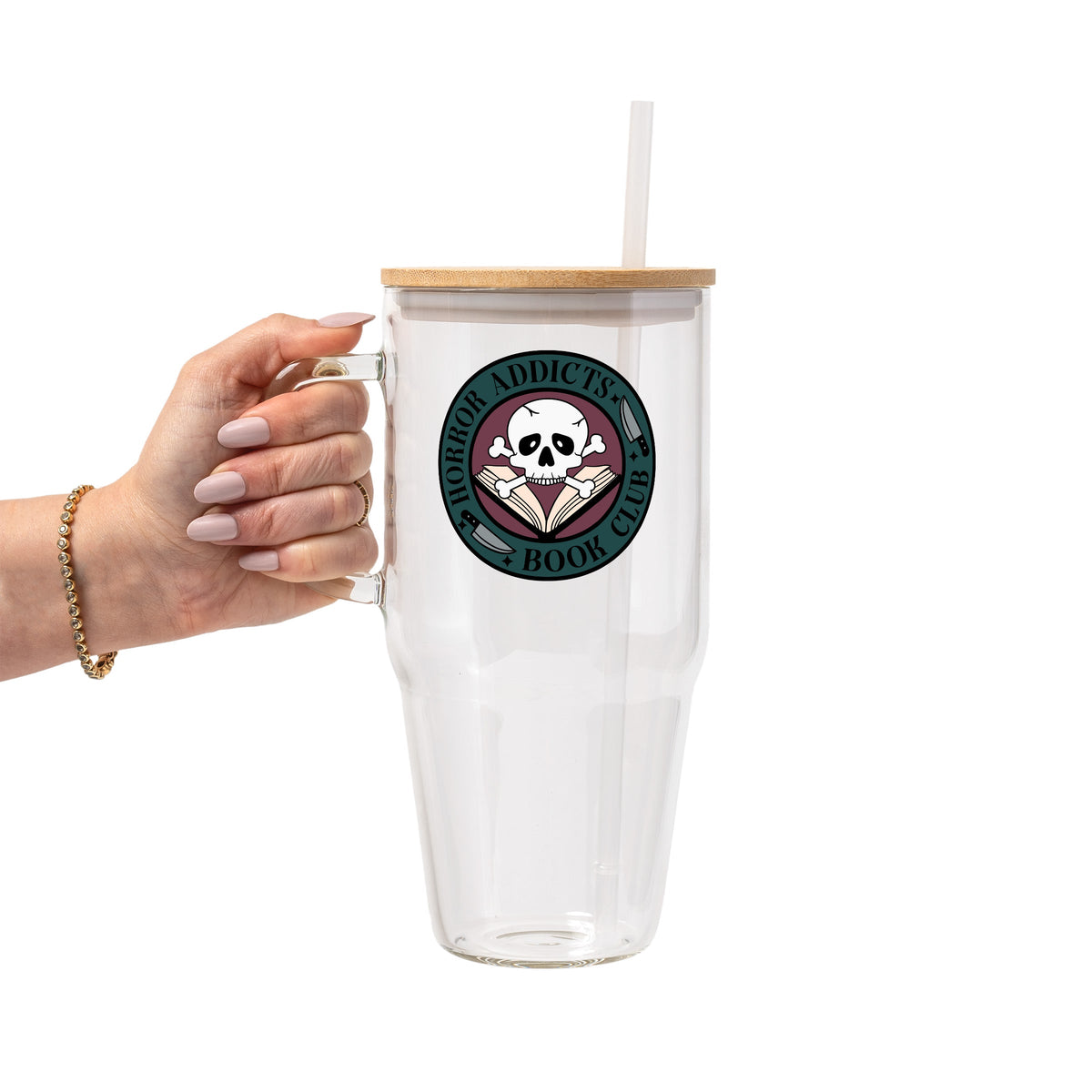 Horror Addicts Book Club Glass Cups