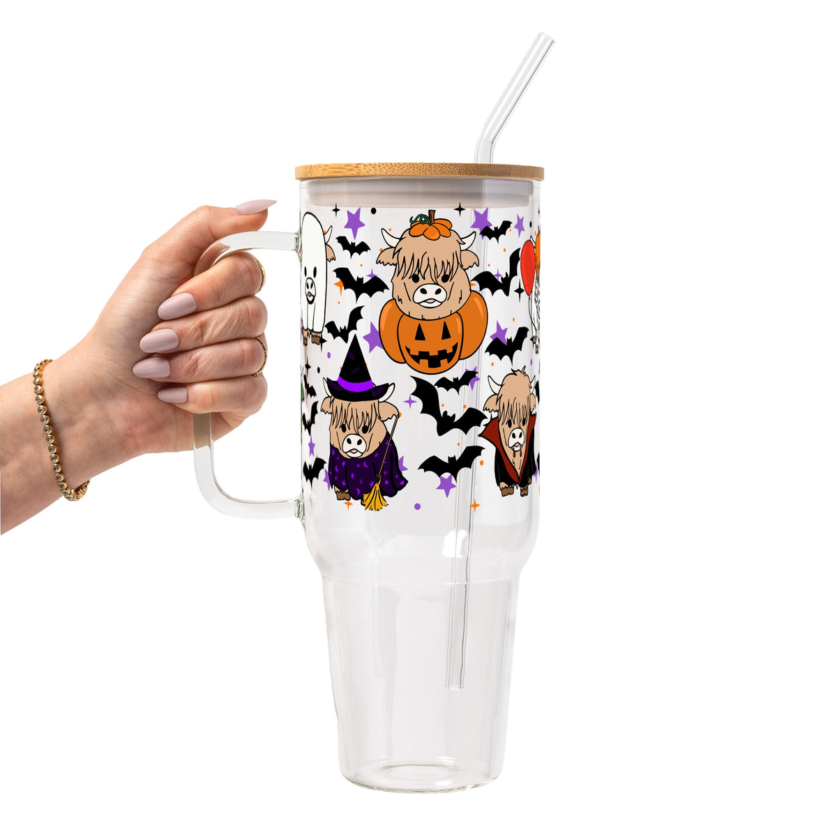 Highland Horror Glass Cups