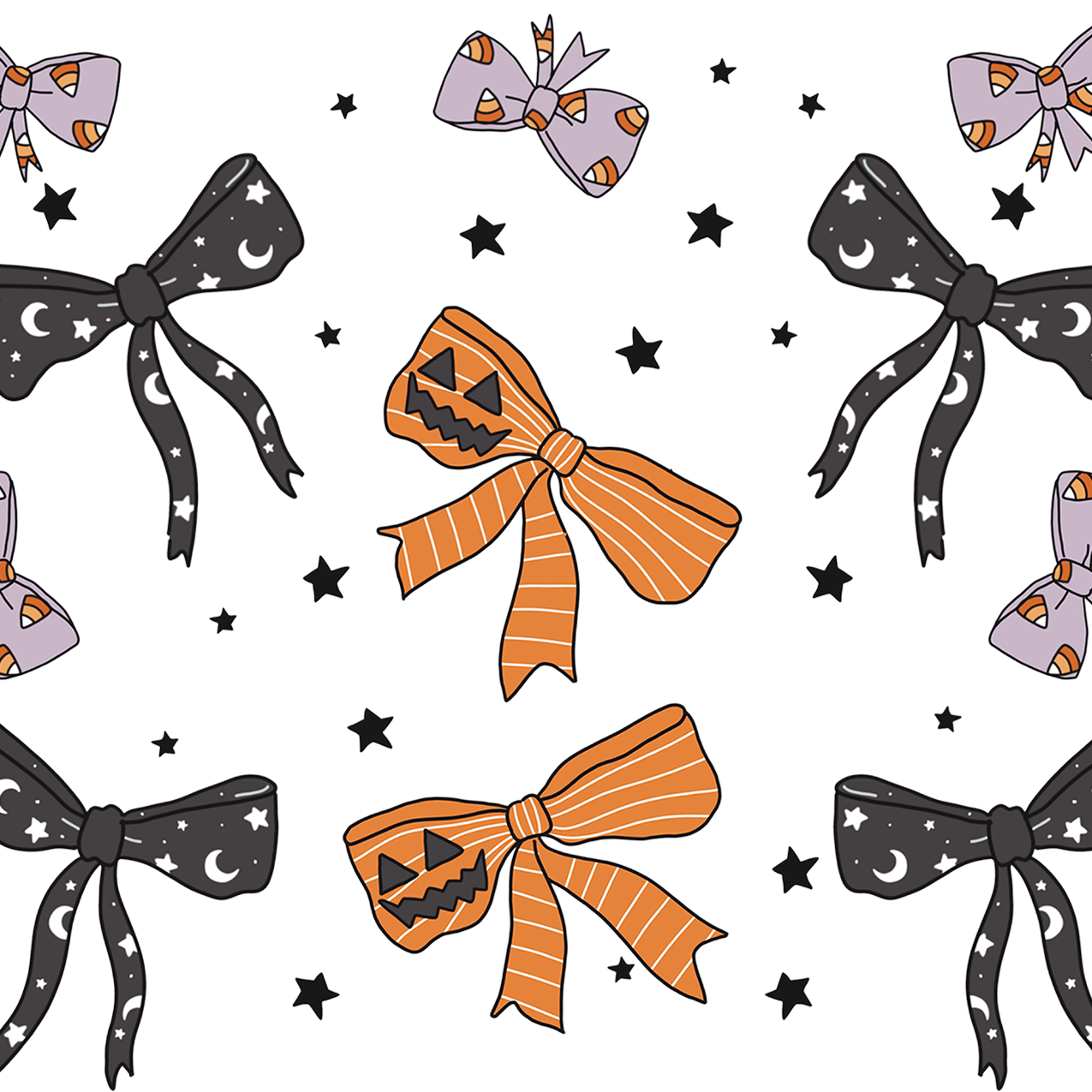 Halloween Bows Glass Cups