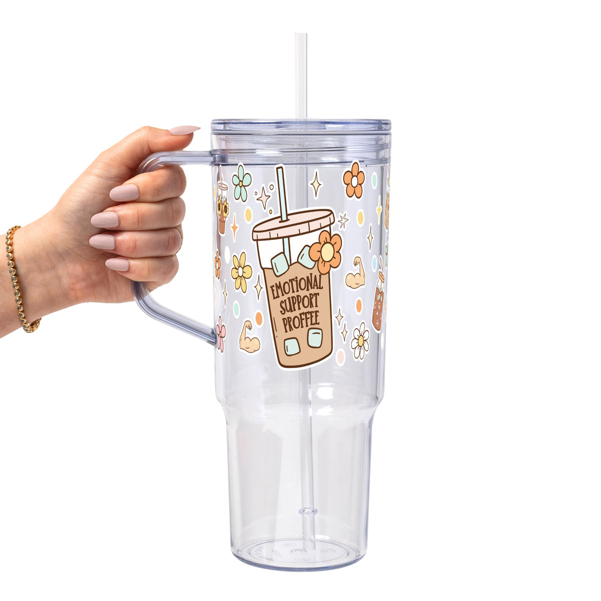 Emotional Support Jenna Bestie Glass Cups