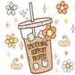 Emotional Support Jenna Bestie Glass Cups