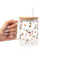 Daisy Ladybug Floral Glass Cups