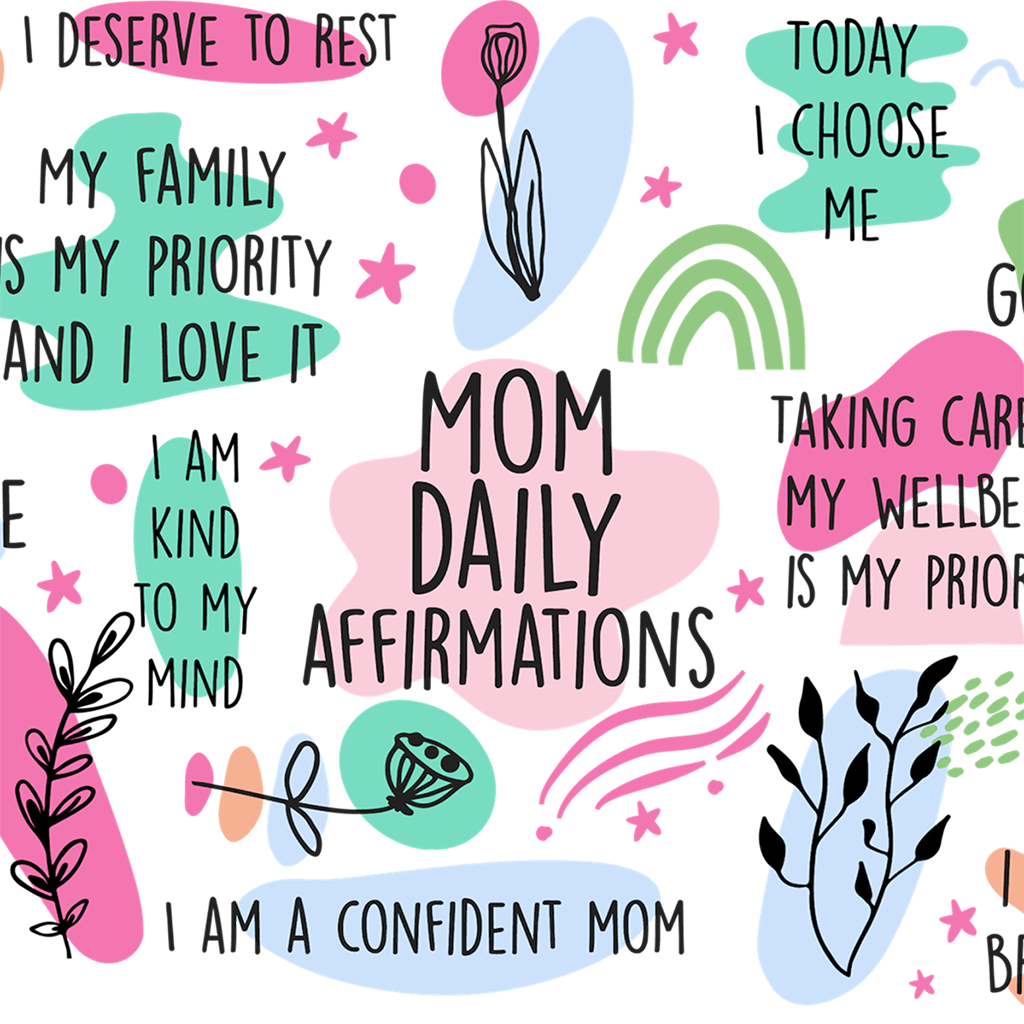 Mom Daily Affirmations Glass Cups