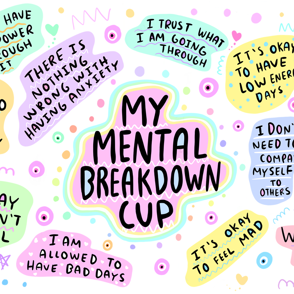 My Mental Breakdown Glass Cups