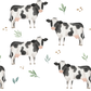 Cow Print Glass Cups