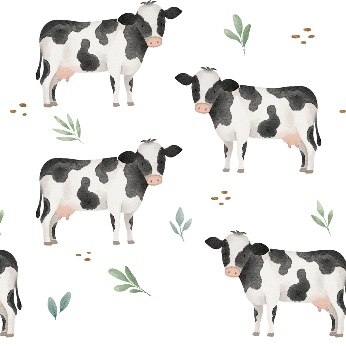 Cow Print Glass Cups