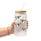 Cow Print Glass Cups