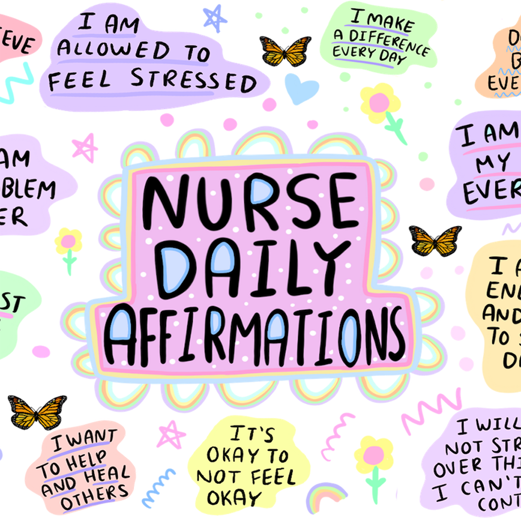 Nurse Daily Affirmations Glass Cups