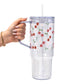 Watercolor Smiley Cherries Glass Cups