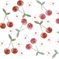 Watercolor Smiley Cherries Glass Cups
