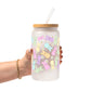 Pastel Easter Bunny Glass Cups