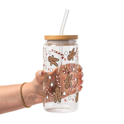 Christmas Gingerbread Candy Glass Cups