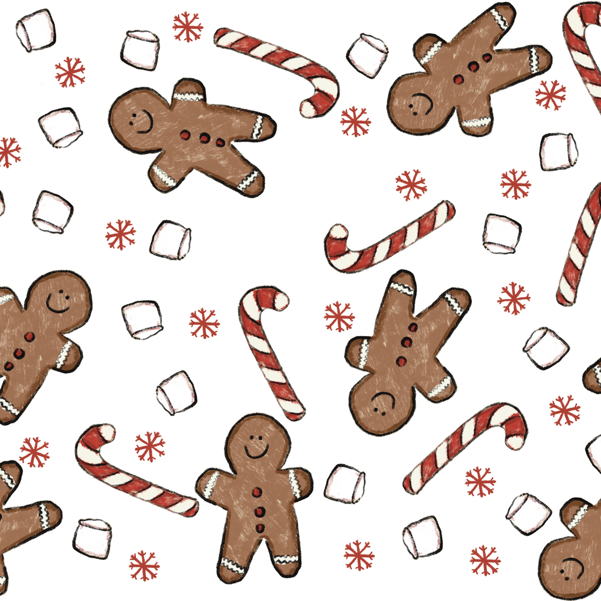 Christmas Gingerbread Candy Glass Cups