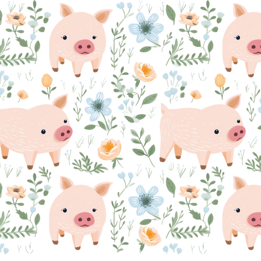 Vasos de cristal Piggies and Posies