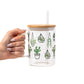 Botanical Greenery Plant Lover Glass Cups