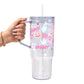 Pastel Pink Halloween Glass Cups