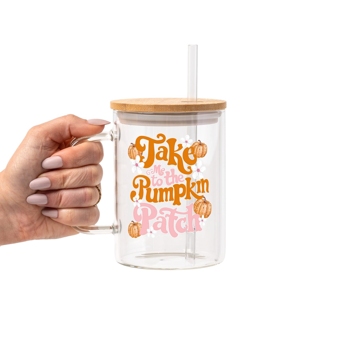 Take Me to the Pumpkin Patch Glass Cups