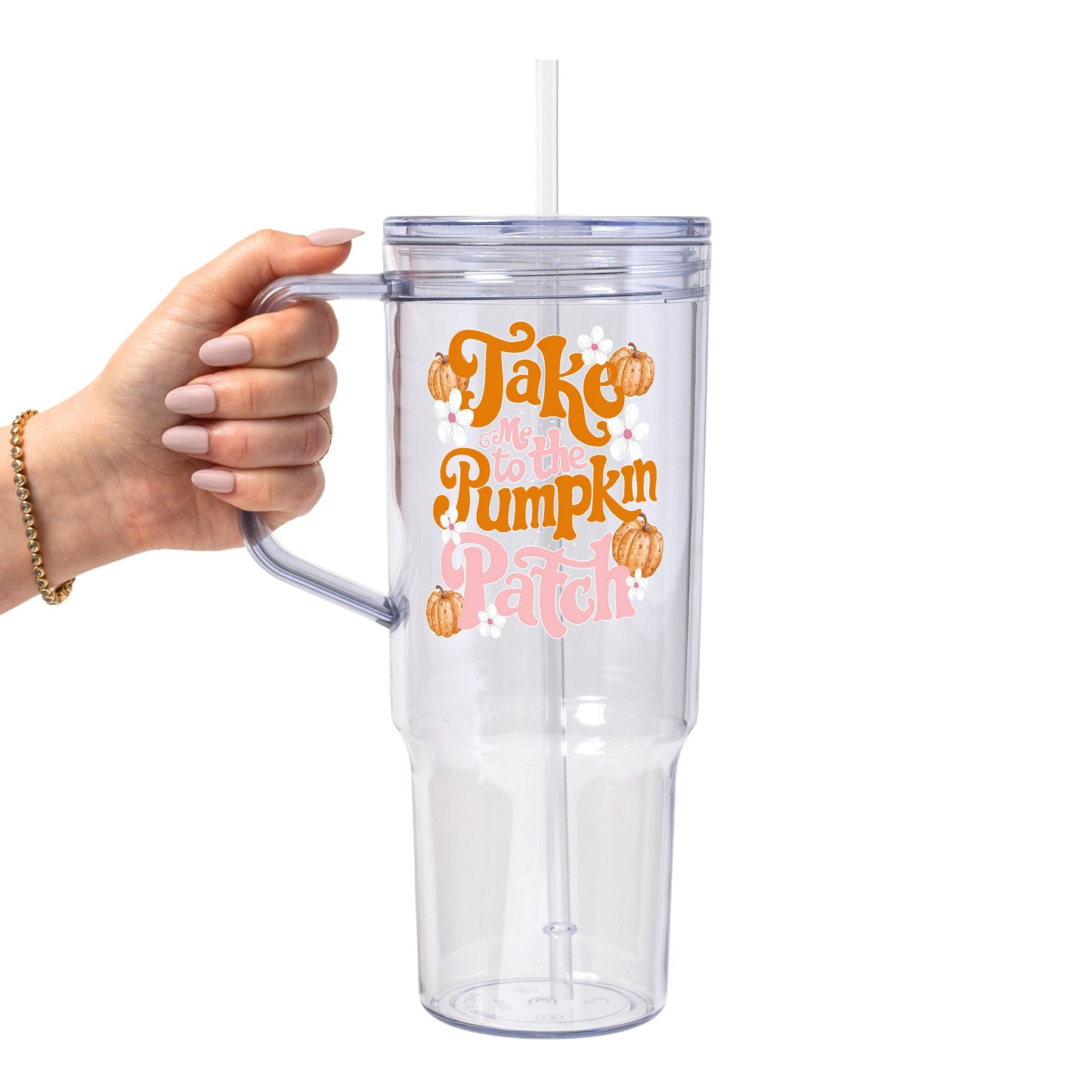 Take Me to the Pumpkin Patch Glass Cups