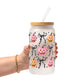 Halloween Coquette Pumpkins Glass Cups