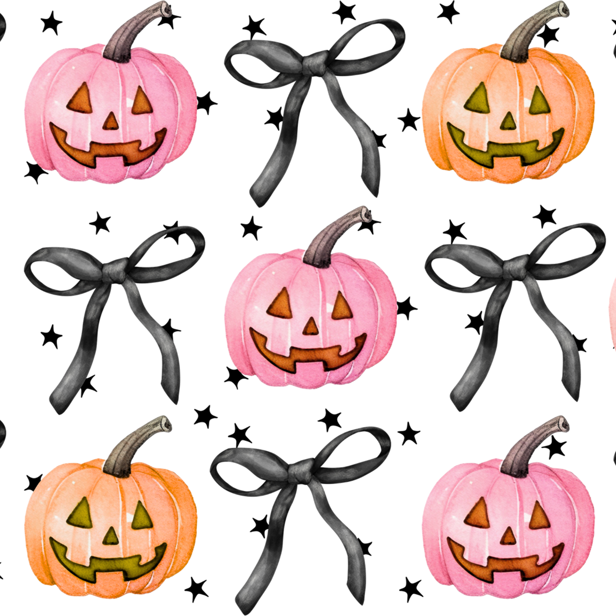 Halloween Coquette Pumpkins Glass Cups
