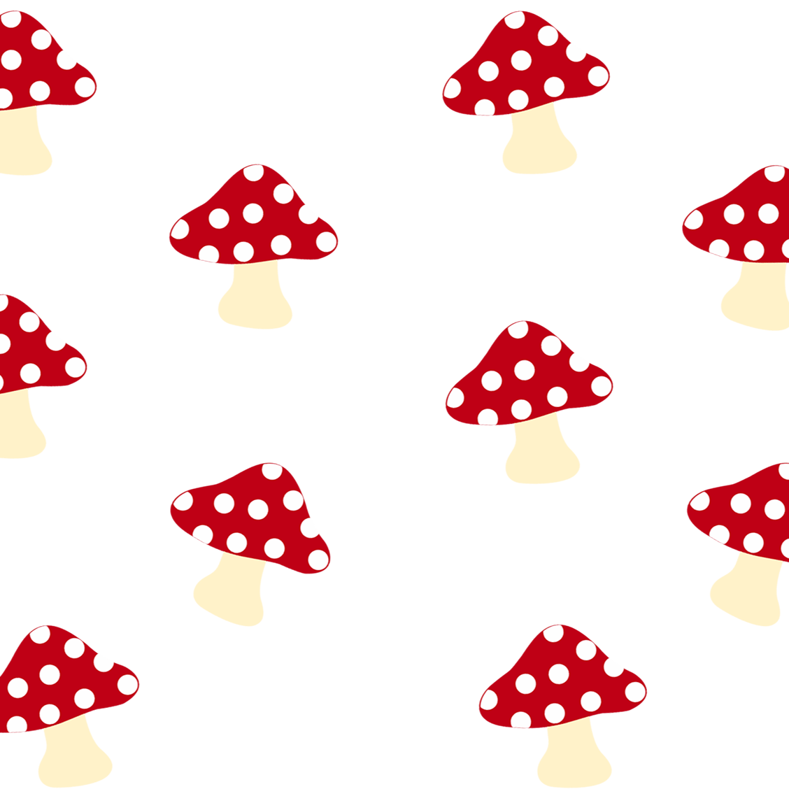Red Mushroom Glass Cups