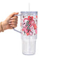 Retro Valentine Smiley Heart Glass Cups