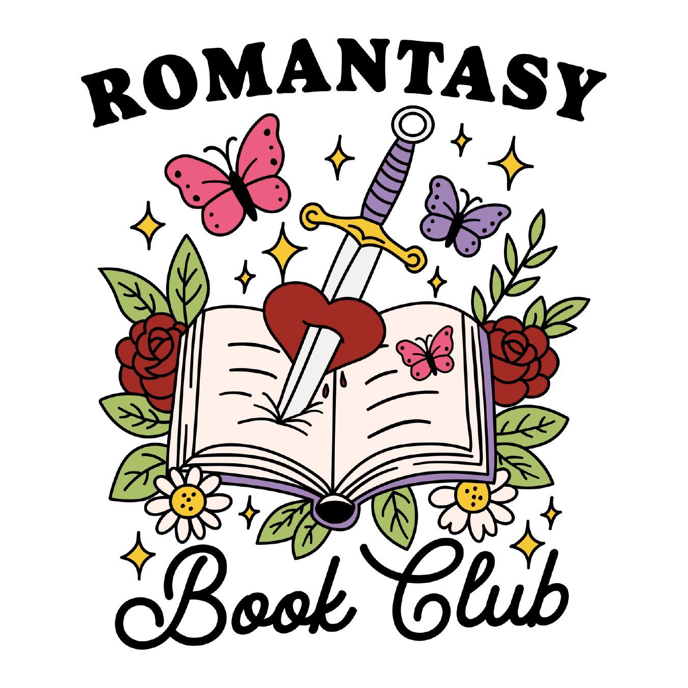 Romantasy Book Club Glass Cups
