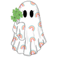 Shamrock Ghostie Glass Cups
