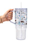 Blue Winter Glass Cups