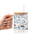 Blue Winter Glass Cups