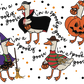 Spooky Goose Glass Cups