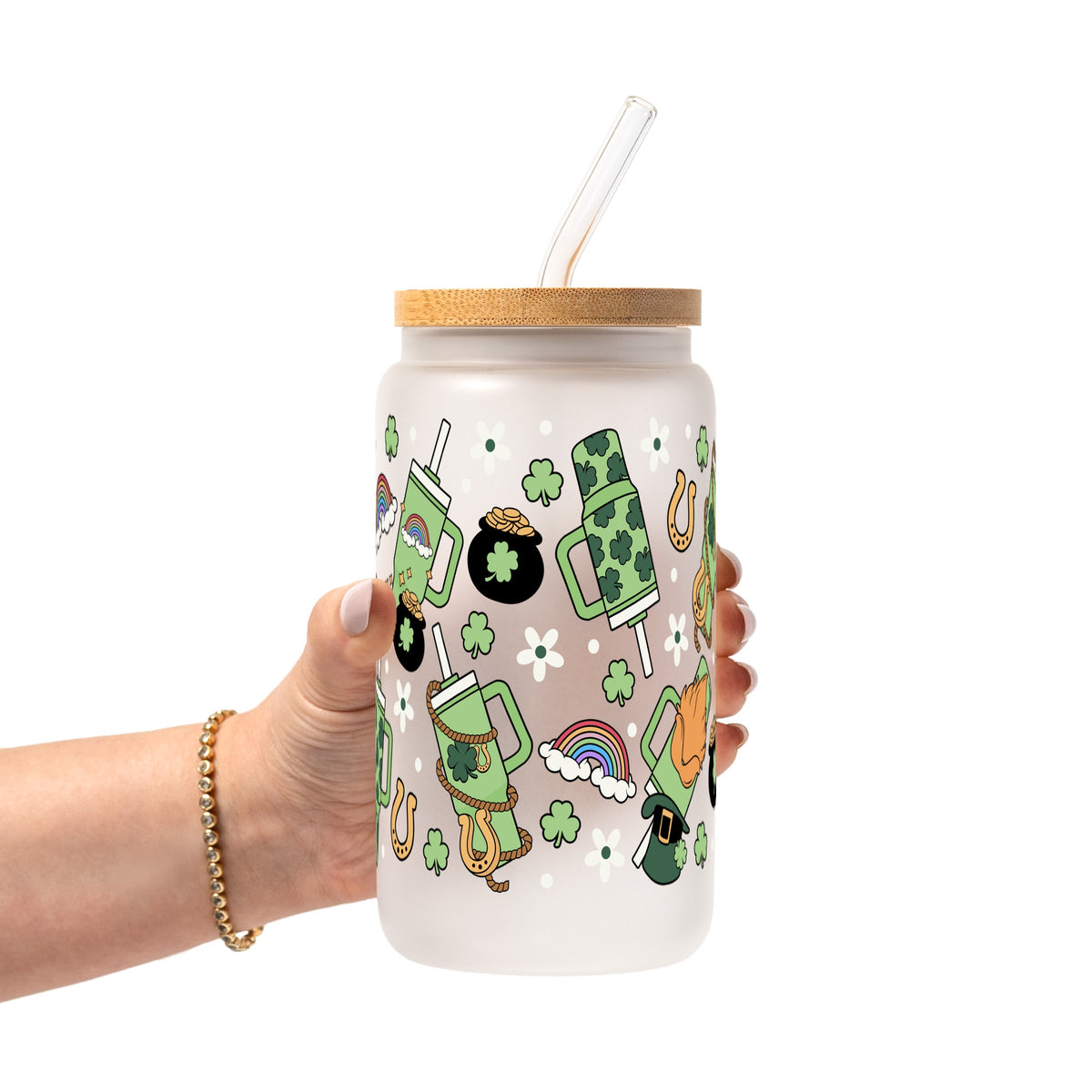 St. Patrick's Day Inspired Glass Cups