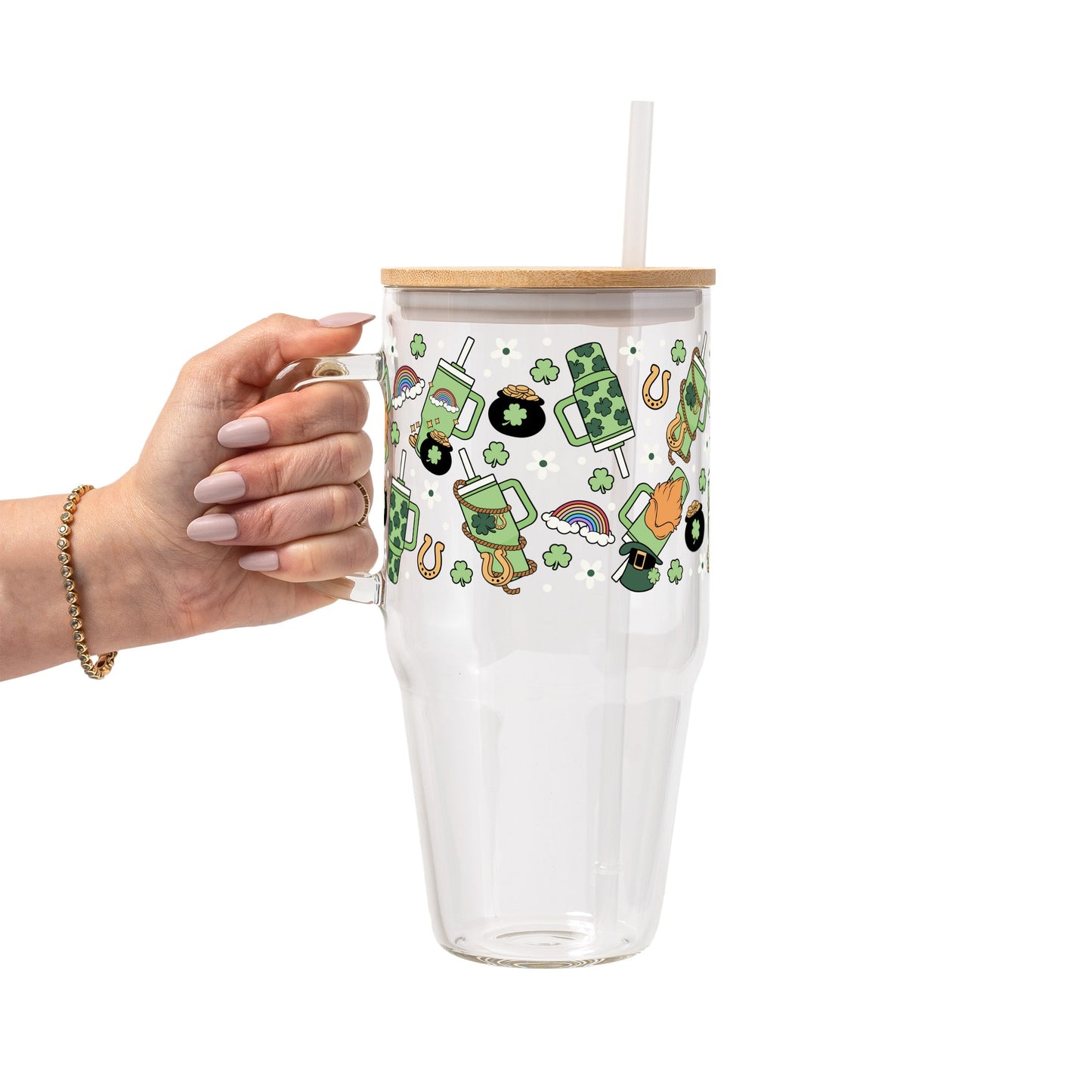 St. Patrick's Day Inspired Glass Cups