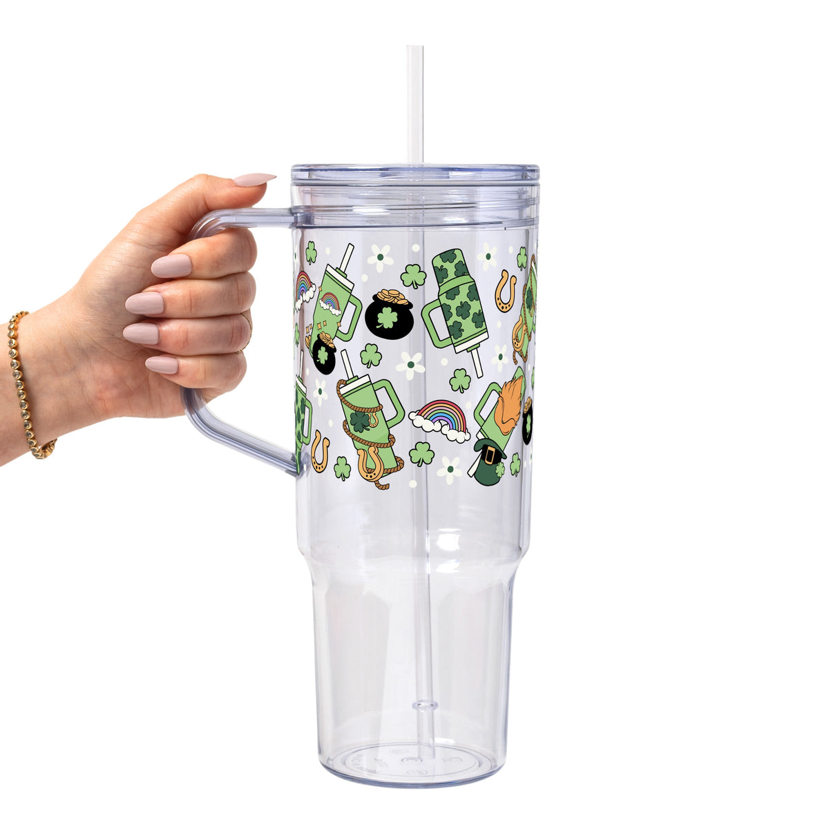 St. Patrick's Day Inspired Glass Cups