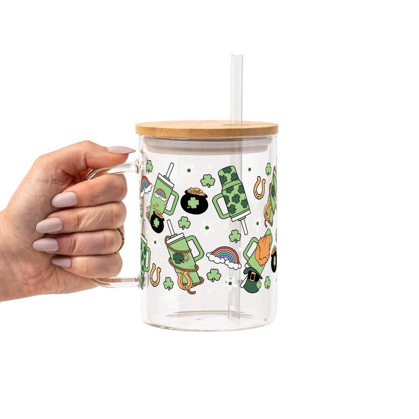 St. Patrick's Day Inspired Glass Cups