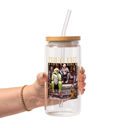 Thug Life Christmas Glass Cups