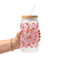 Coquette Valentine Glass Cups