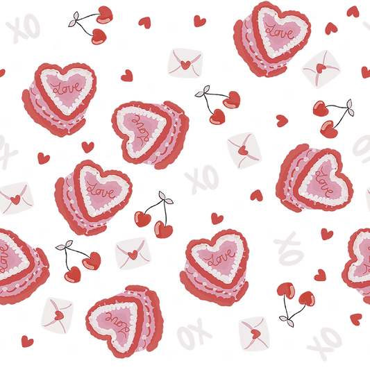 Vasos de Cristal para Bizcochos Corazón de San Valentín
