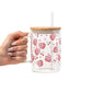 Valentine's Day Heart Cakes Glass Cups