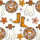 Western Disco Ghost Glass Cups