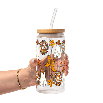 Western Disco Ghost Glass Cups